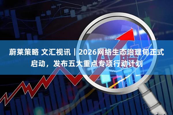 蔚莱策略 文汇视讯｜2026网络生态治理旬正式启动，发布五大重点专项行动计划
